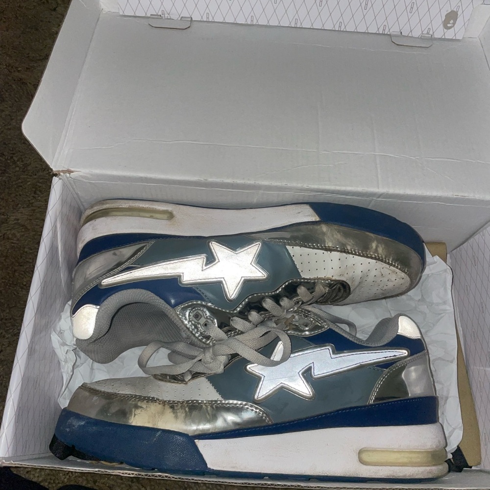 Nigo 03 era bape roadstas gold and white used